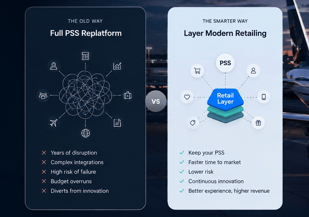 Why airlines stop their replatform mid-way
